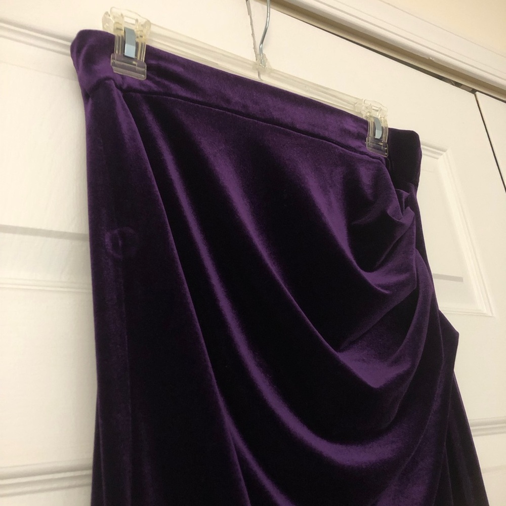 😍 Zara Purple Velvet Skirt - Picture 5 of 10